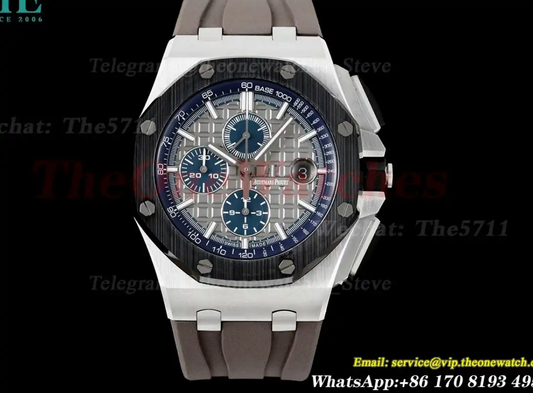 Royal Oak Offshore 44mm SS RU Grey Blue Stk RSF A3126