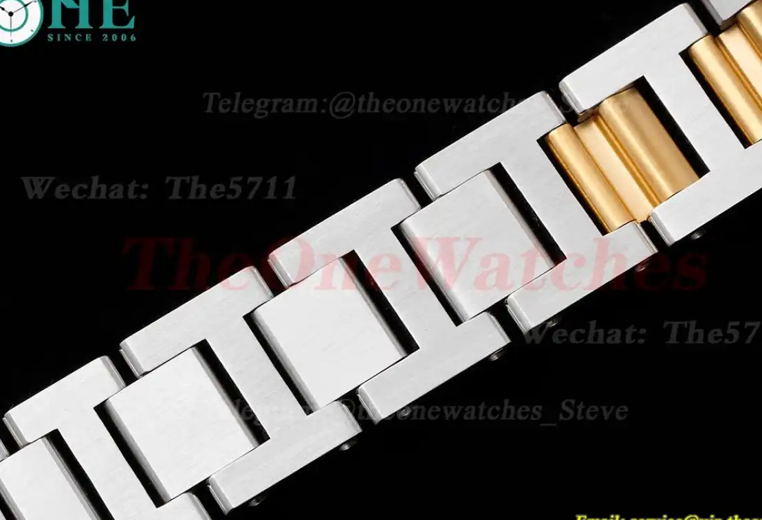 Ballon Bleu De Cartier 33mm YG SS White Rmn AF NH05