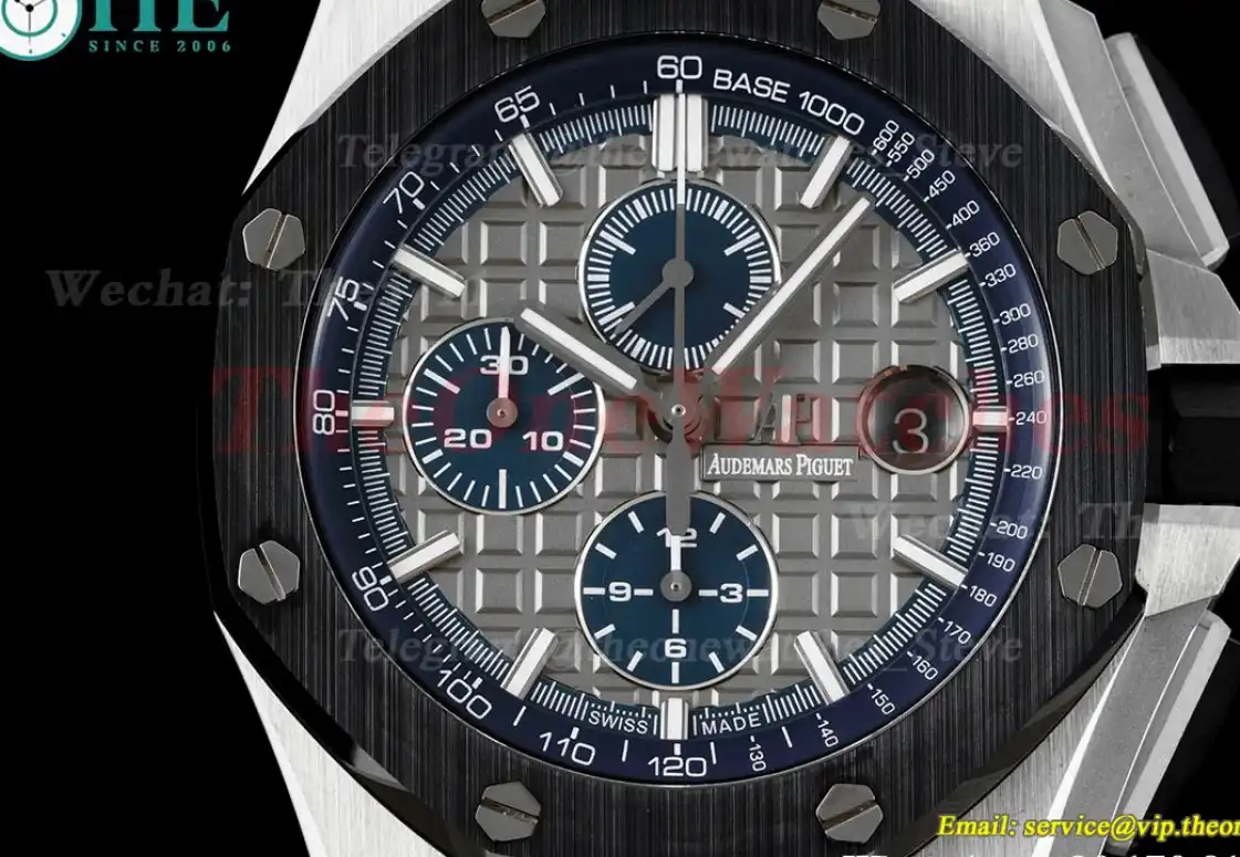 Royal Oak Offshore 44mm SS RU Grey Blue Stk RSF A3126