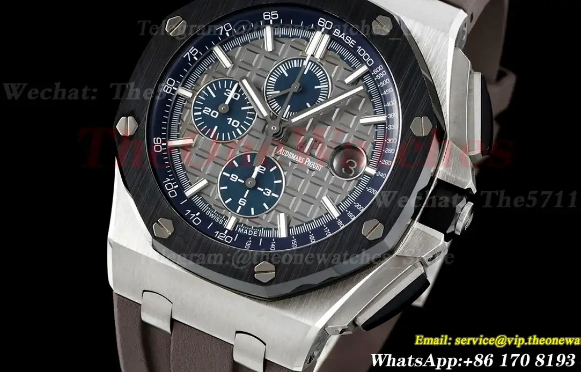 Royal Oak Offshore 44mm SS RU Grey Blue Stk RSF A3126