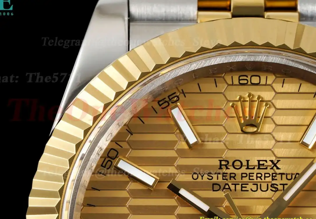 Datejust 126333 41mm Gold Textured Dial SS YG GMF A2824