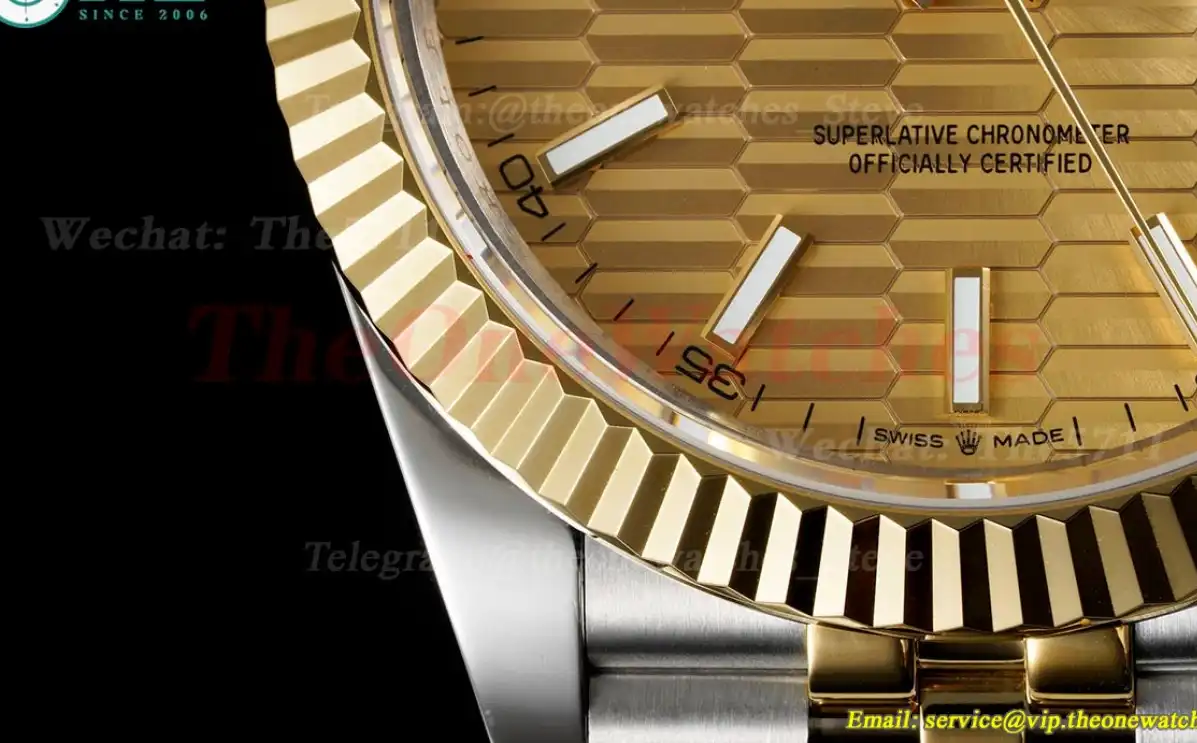 Datejust 126333 41mm Gold Textured Dial SS YG GMF A2824