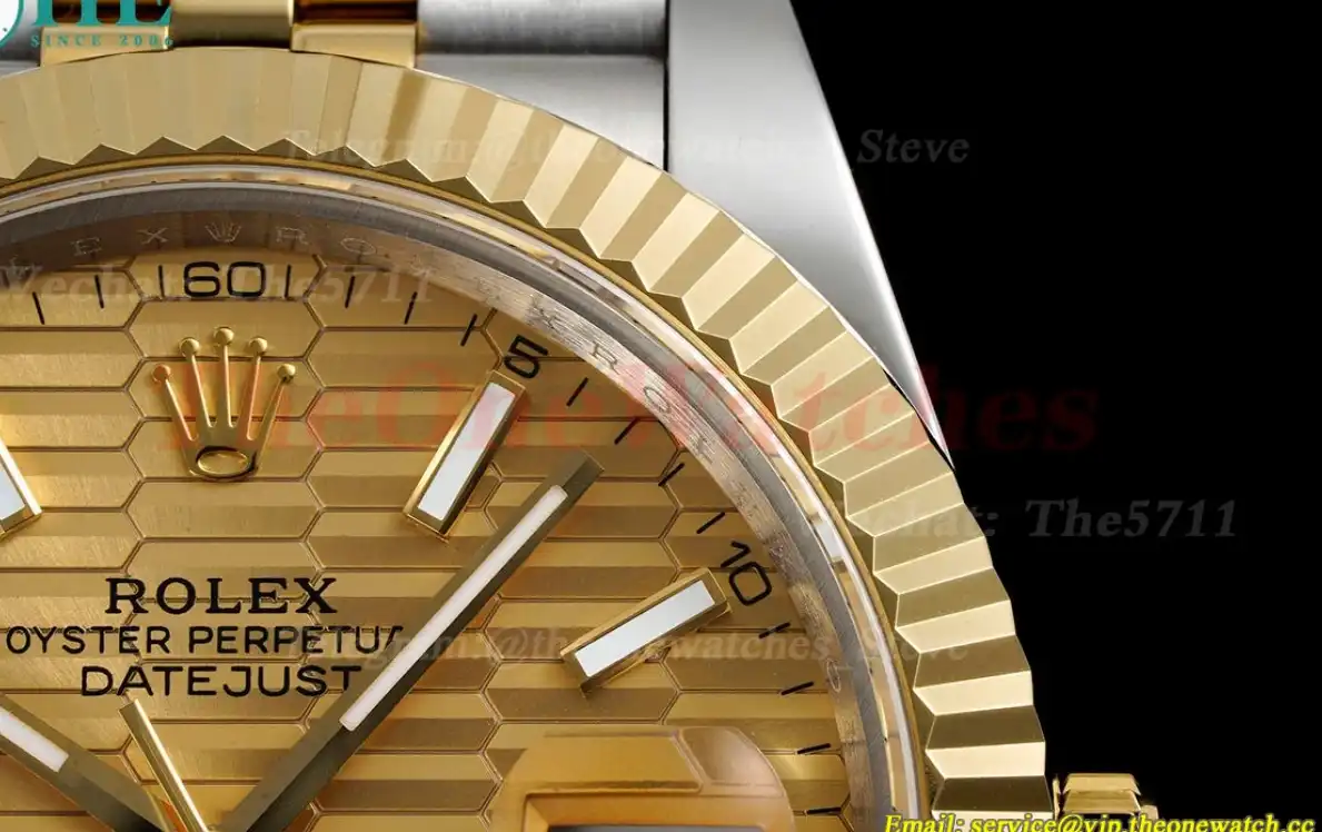 Datejust 126333 41mm Gold Textured Dial SS YG GMF A2824