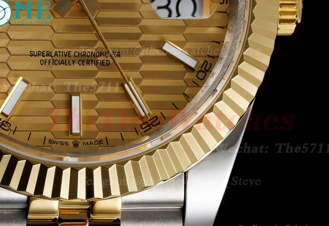 Datejust 126333 41mm Gold Textured Dial SS YG GMF A2824