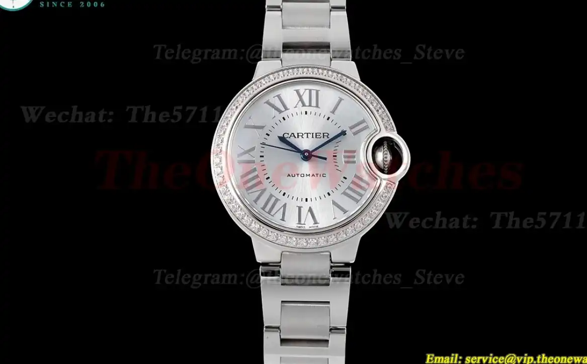 Ballon Bleu De Cartier 33mm Dia SS SS Light Blue Dial AF NH05