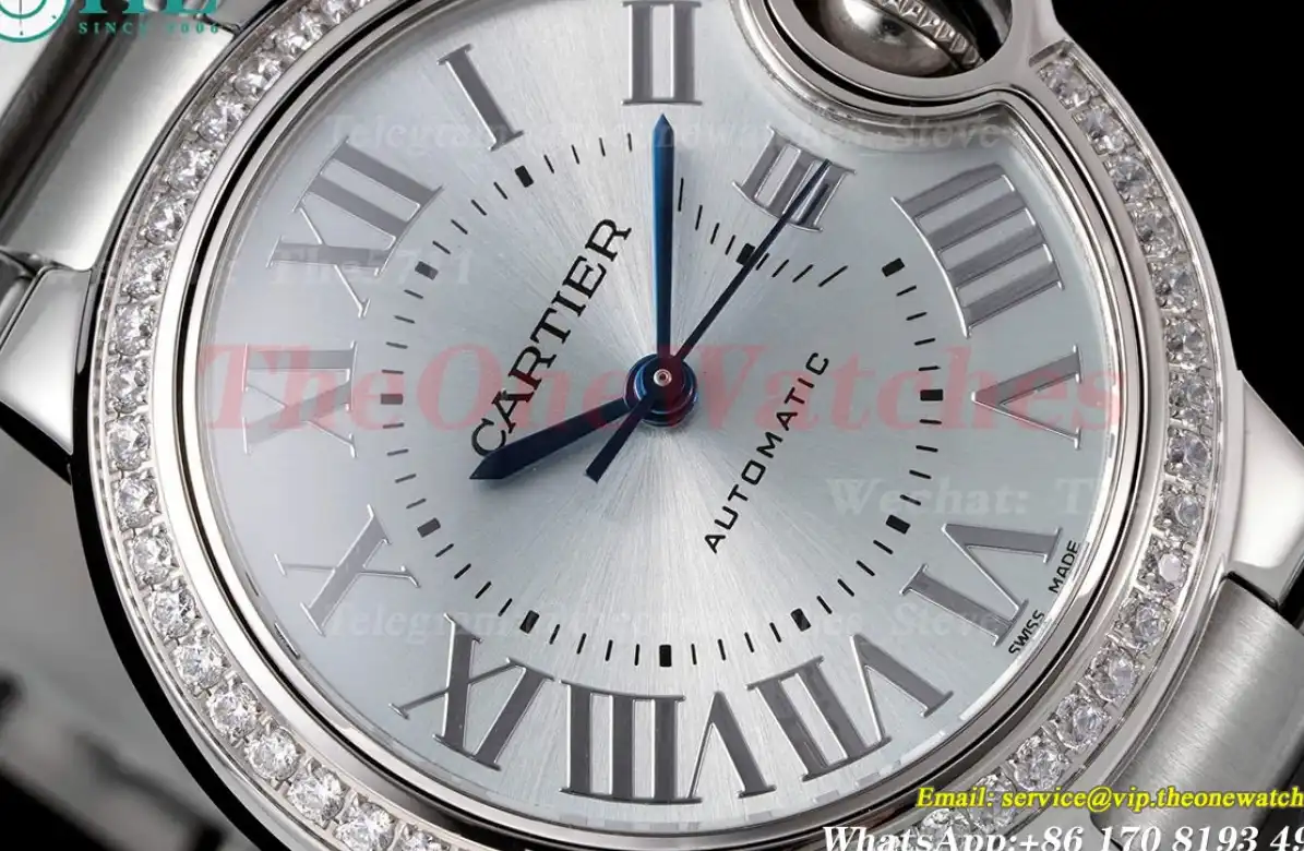 Ballon Bleu De Cartier 33mm Dia SS SS Light Blue Dial AF NH05