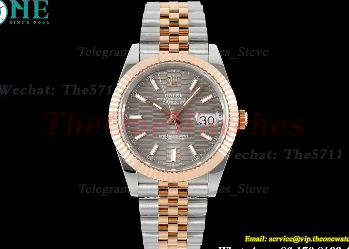 Datejust 126331 41mm Grey Textured Dial SS RG GMF VR3235