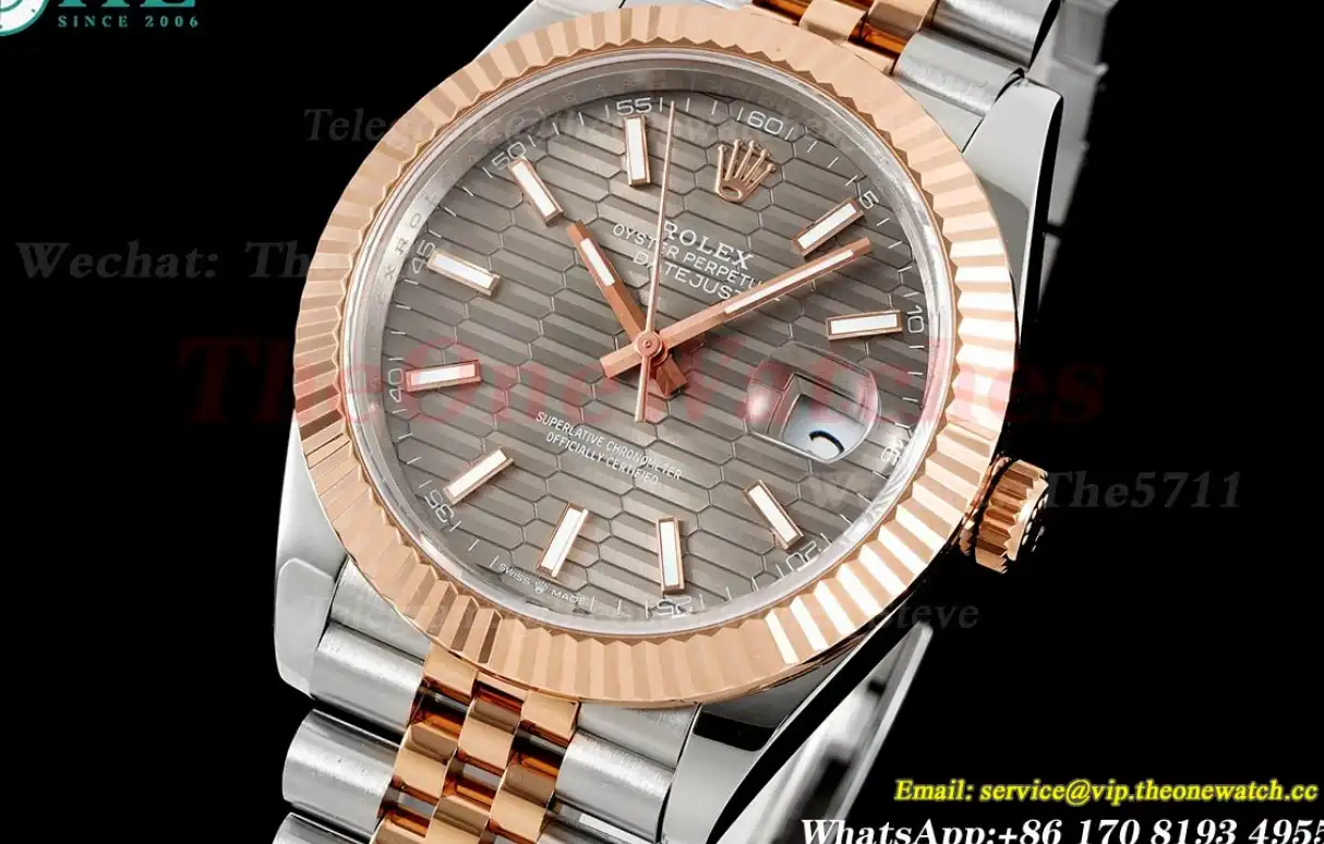 Datejust 126331 41mm Grey Textured Dial SS RG GMF VR3235