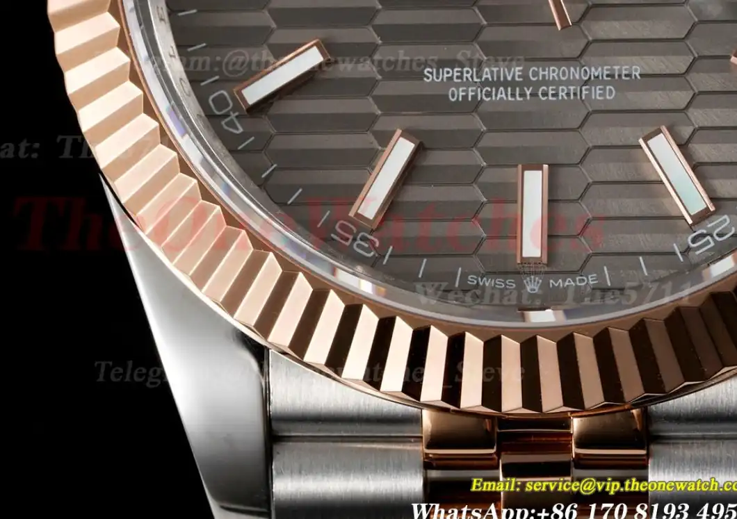 Datejust 126331 41mm Grey Textured Dial SS RG GMF A2824