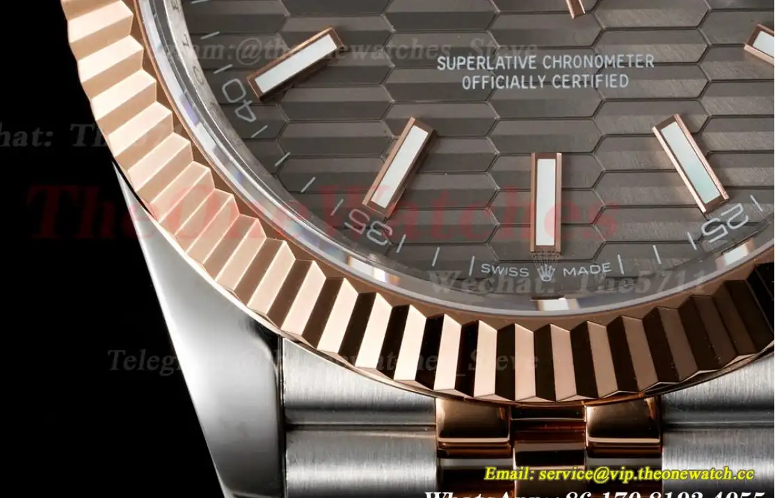 Datejust 126331 41mm Grey Textured Dial SS RG GMF VR3235