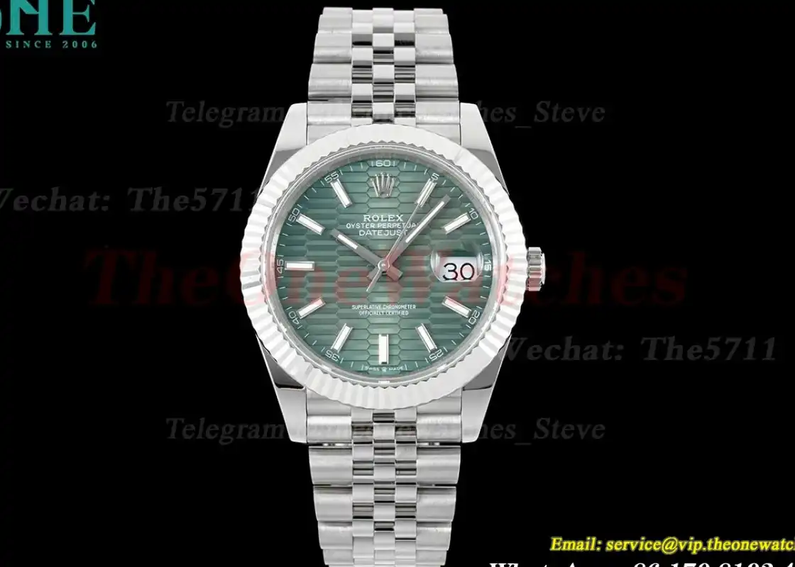 Datejust 126334 41mm Green Textured Dial SS SS GMF VR3235