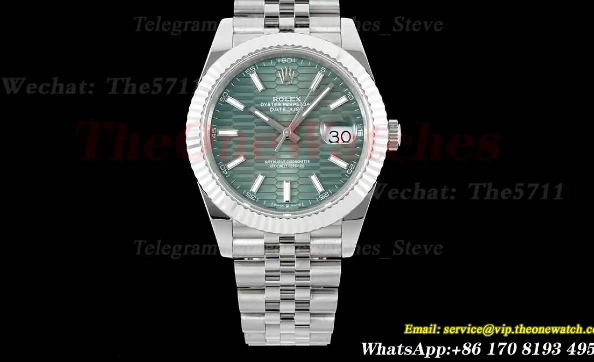 Datejust 126334 41mm Green Textured  Dial SS SS GMF A2824