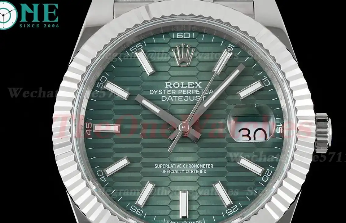 Datejust 126334 41mm Green Textured Dial SS SS GMF VR3235