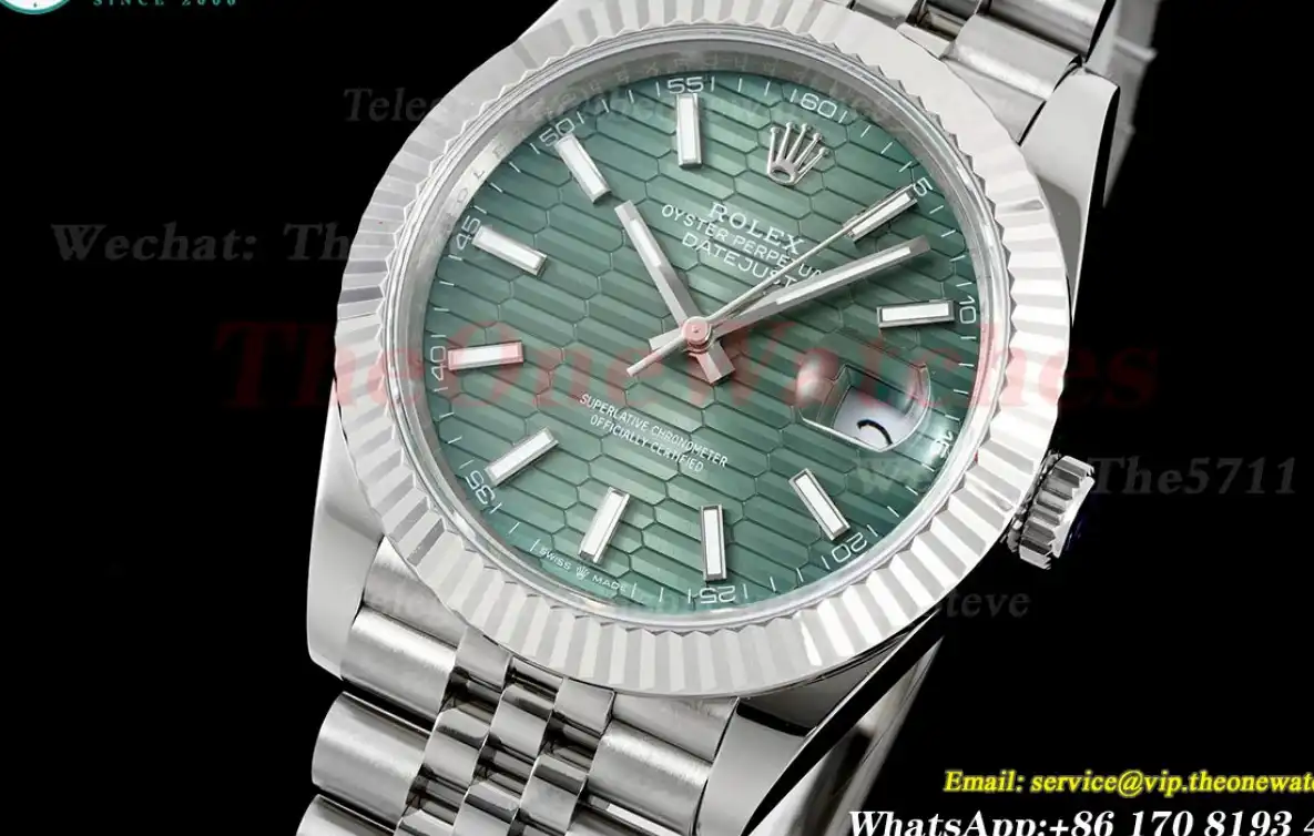 Datejust 126334 41mm Green Textured  Dial SS SS GMF A2824