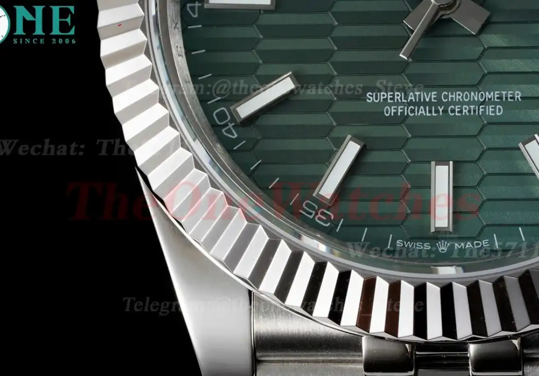 Datejust 126334 41mm Green Textured  Dial SS SS GMF A2824