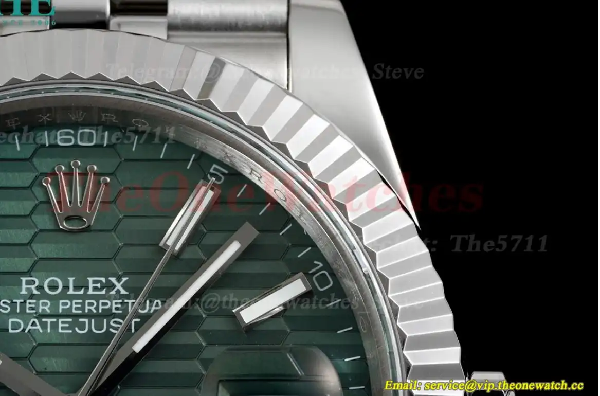 Datejust 126334 41mm Green Textured Dial SS SS GMF VR3235