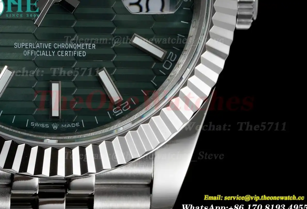 Datejust 126334 41mm Green Textured  Dial SS SS GMF A2824