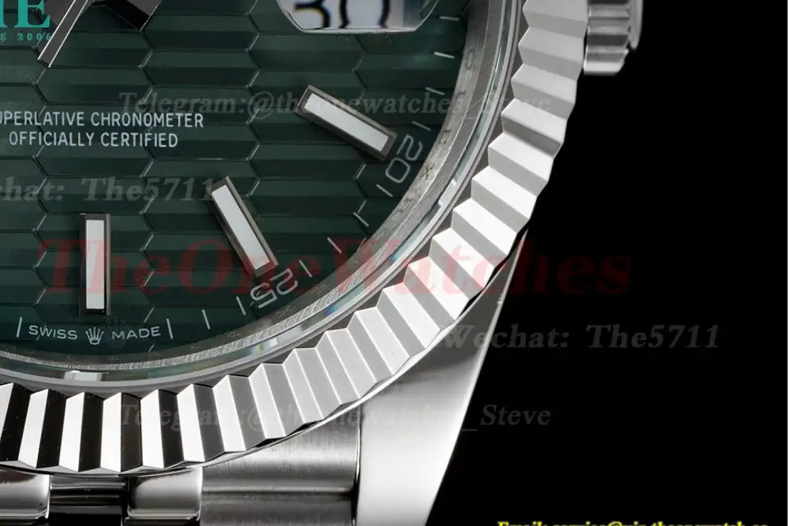 Datejust 126334 41mm Green Textured Dial SS SS GMF VR3235