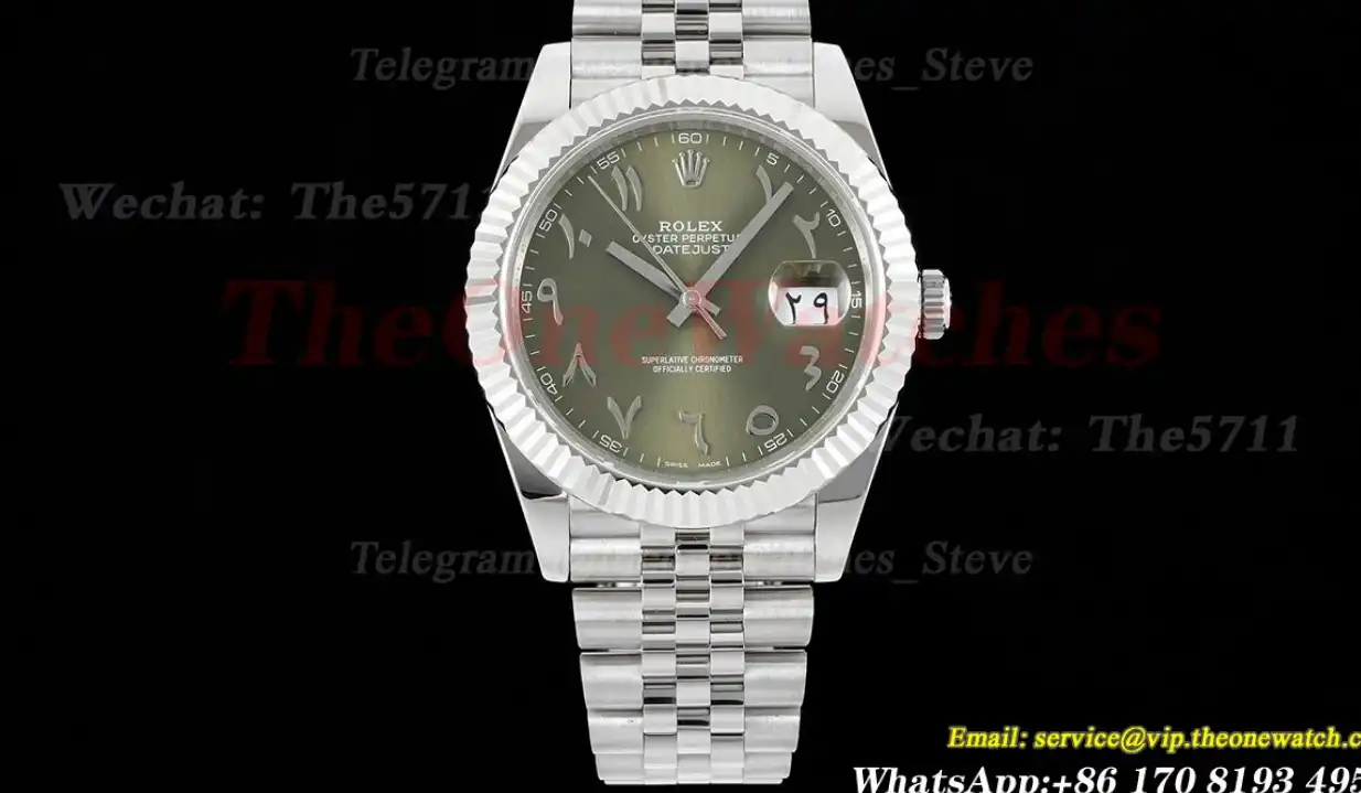 Datejust 126334 41mm Green Arabic SS SS GMF A2824