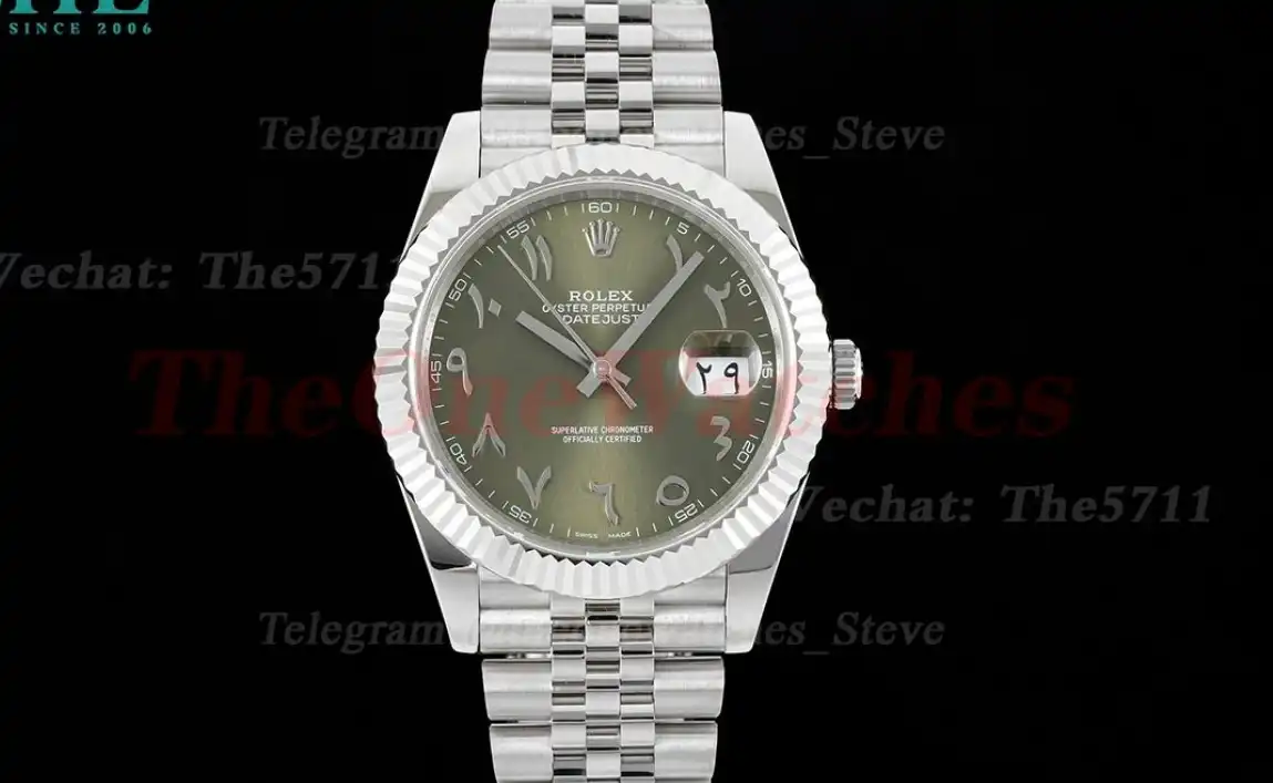 Datejust 126334 41mm Green Arabic SS SS GMF VR3235