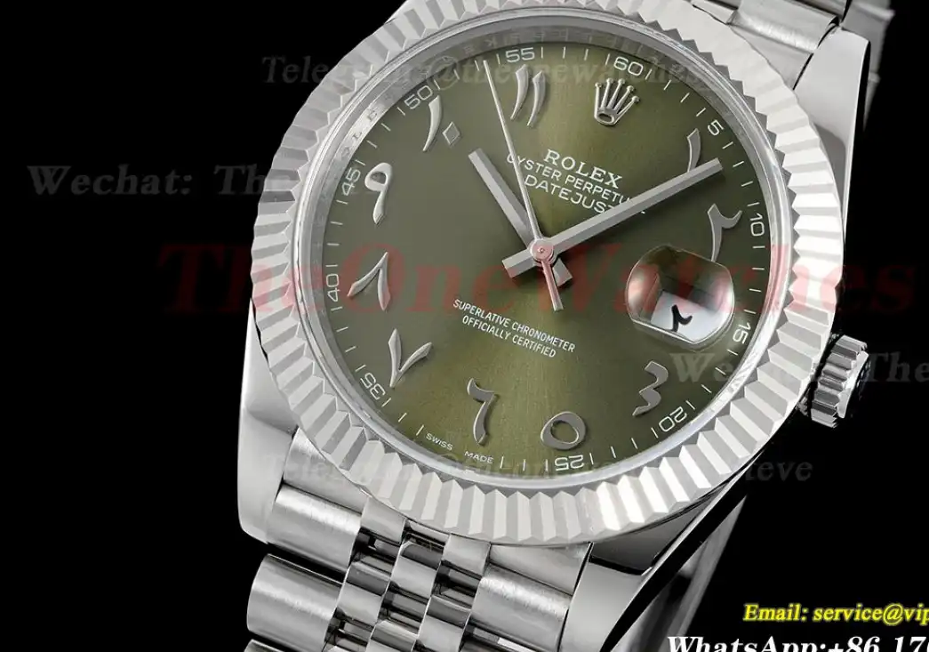 Datejust 126334 41mm Green Arabic SS SS GMF VR3235