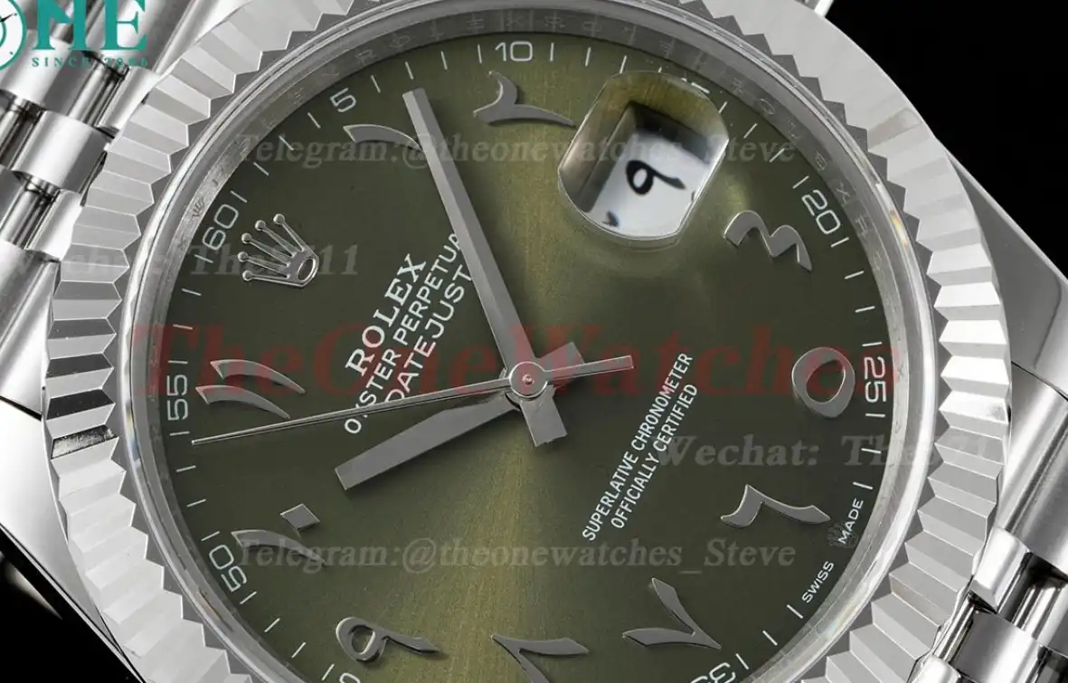 Datejust 126334 41mm Green Arabic SS SS GMF A2824