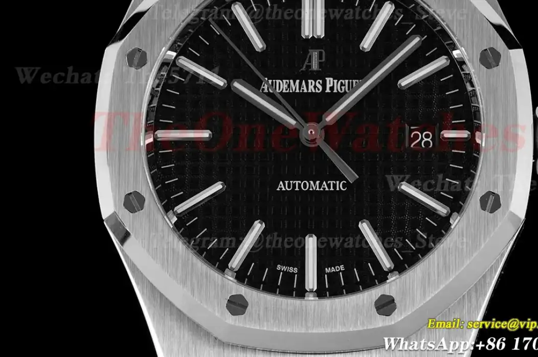 Royal Oak 41mm 15400 SS SS Black Stk IPF SA3120 Super Clone