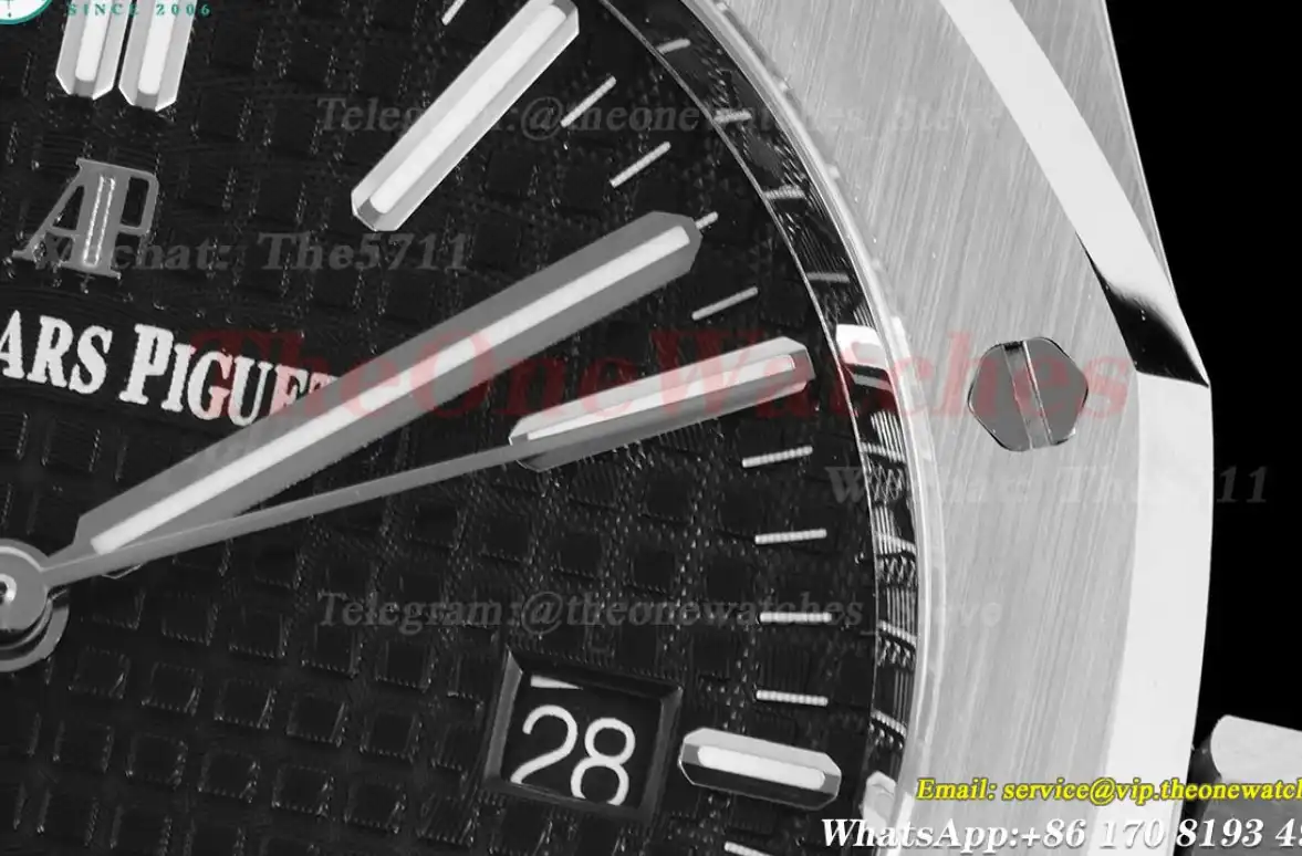 Royal Oak 41mm 15400 SS SS Black Stk IPF SA3120 Super Clone