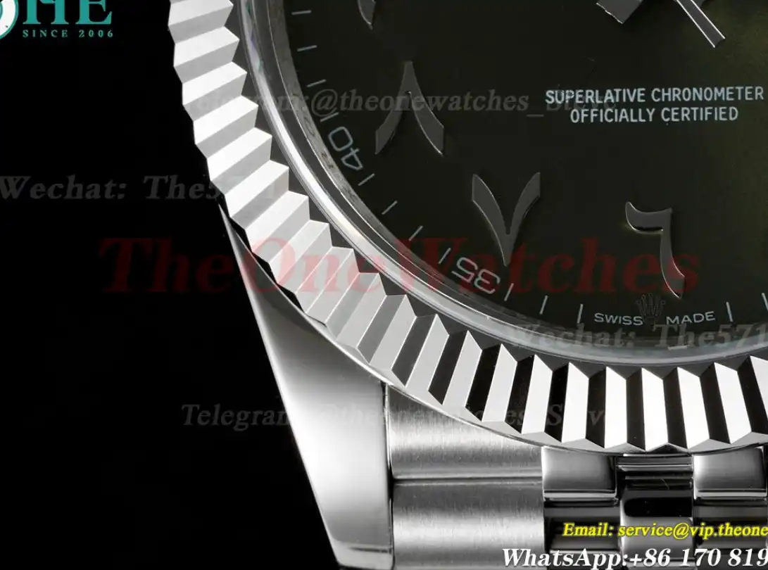 Datejust 126334 41mm Green Arabic SS SS GMF A2824