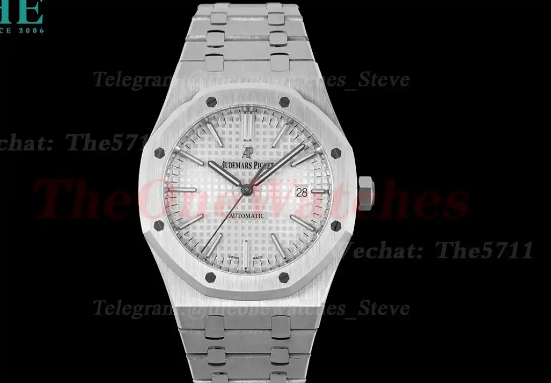 Royal Oak 41mm 15400 SS SS White Stk IPF SA3120 Super Clone