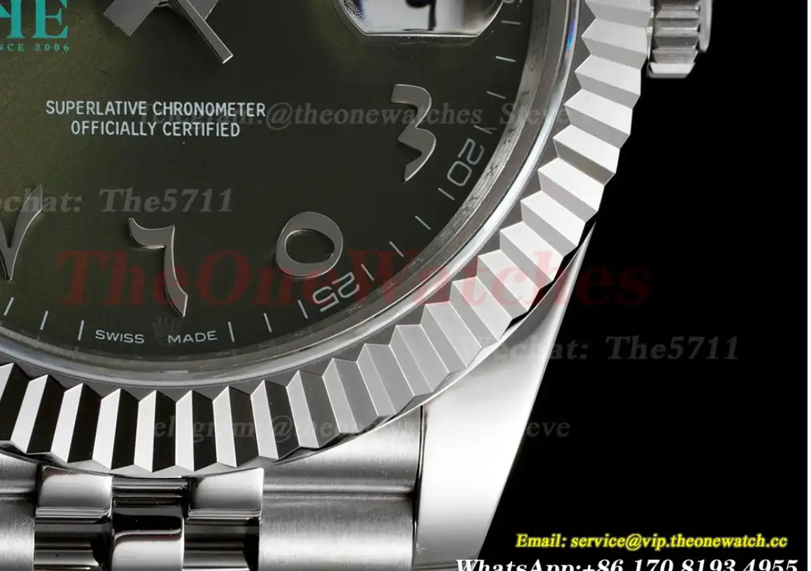 Datejust 126334 41mm Green Arabic SS SS GMF A2824