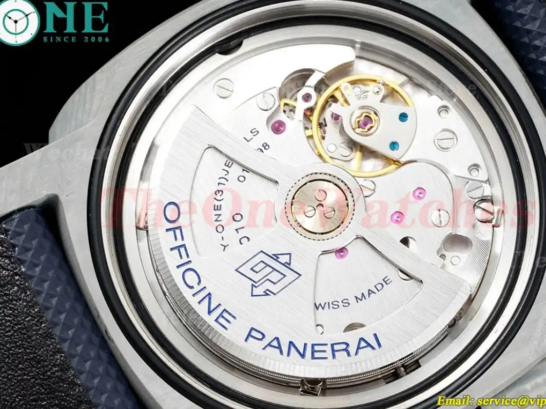 PAM1663 Lum. Marina Auto 44mm Blue TI FC NY VSF P9010