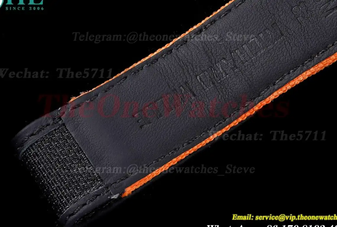 RM21-02 Carbon Case On Orange Nylon Strap RMF Tourbillon