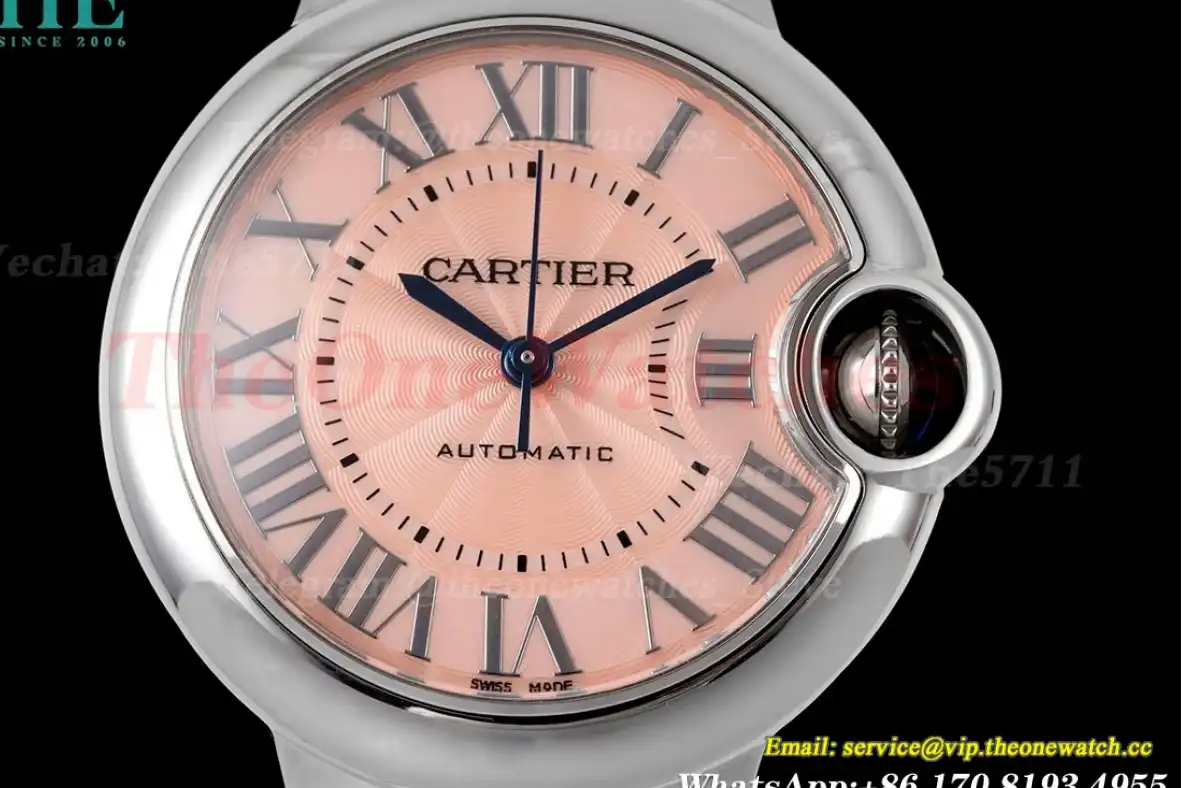 Ballon Bleu De Cartier 33mm SS SS Pink Dial AF NH05