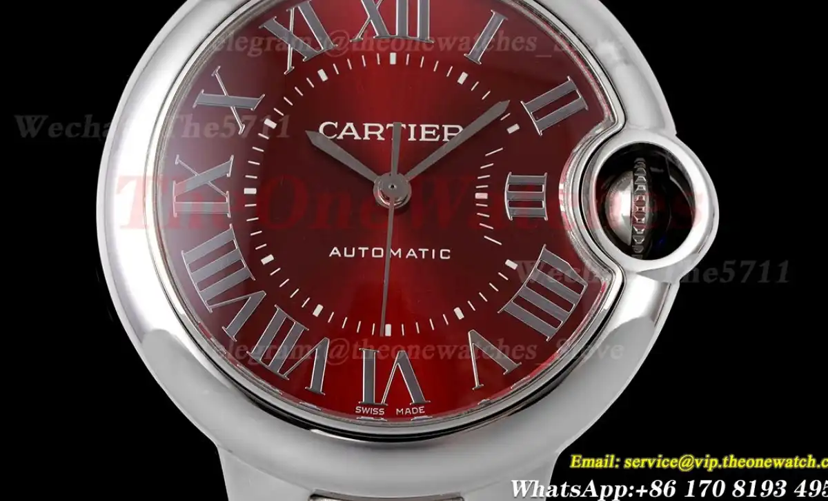 Ballon Bleu De Cartier 33mm SS SS Red Dial AF NH05