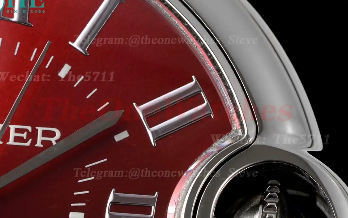 Ballon Bleu De Cartier 33mm SS SS Red Dial AF NH05