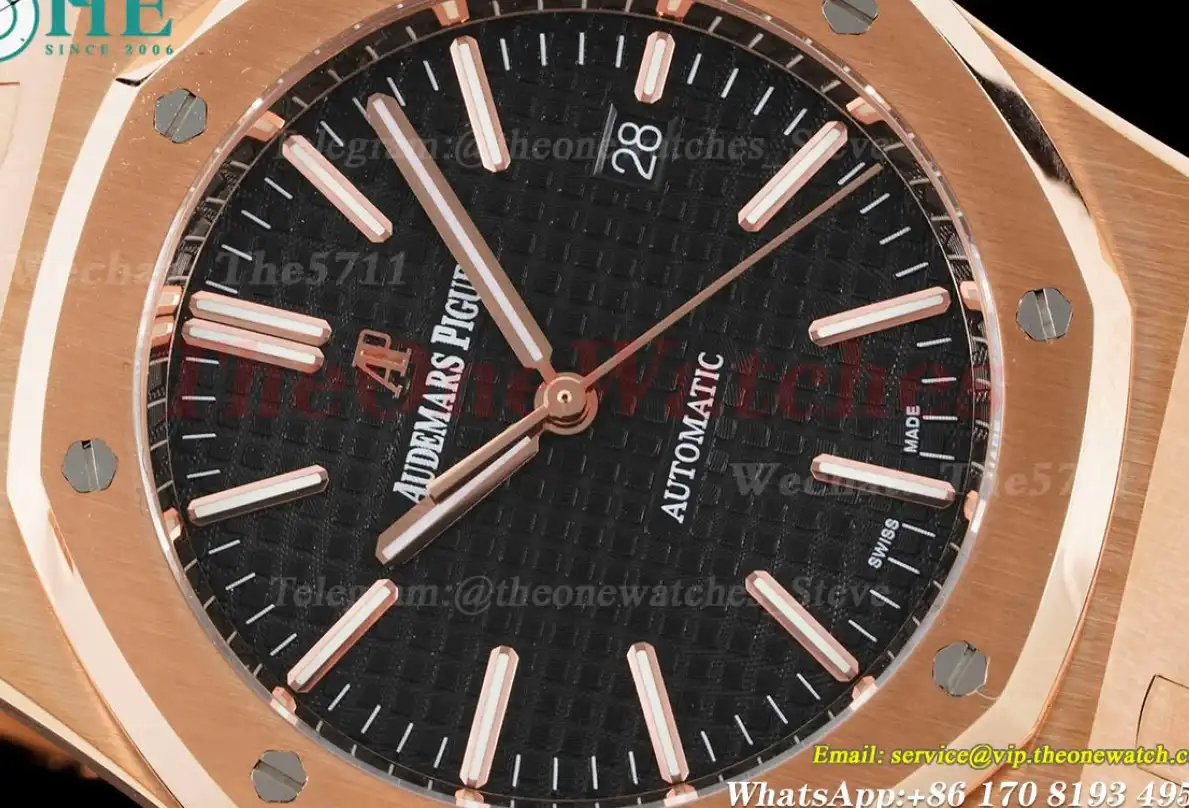 Royal Oak 41mm 15400 RG RG Black Stk IPF SA3120 Super Clone