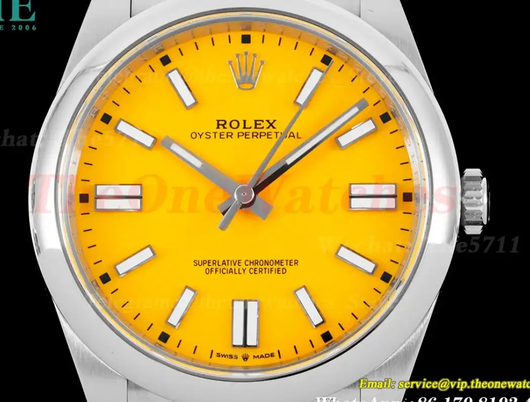 Oyster Perpetual 124300 41mm SS SS Yellow King VR3230