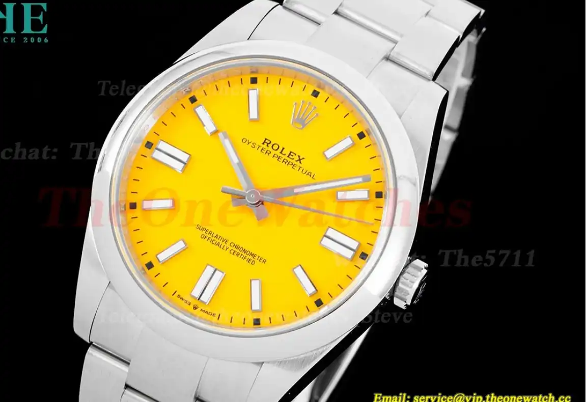 Oyster Perpetual 124300 41mm SS SS Yellow King VR3230