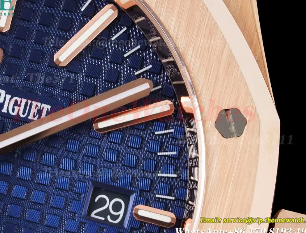 Royal Oak 41mm 15400 RG RG Blue Stk IPF SA3120 Super Clone