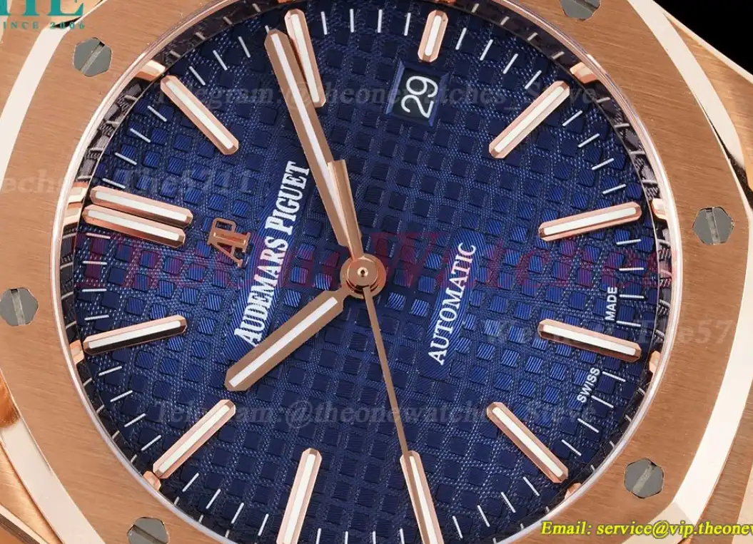 Royal Oak 41mm 15400 RG RG Blue Stk IPF SA3120 Super Clone