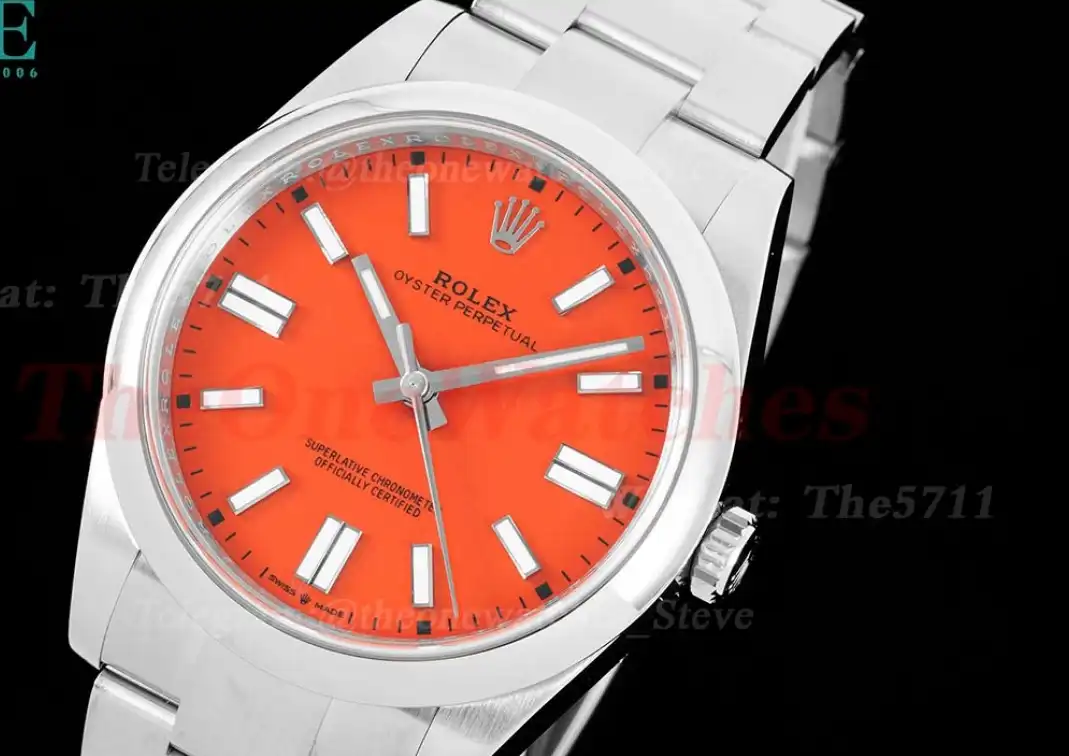 Oyster Perpetual 124300 41mm SS SS Red Stk King VR3230