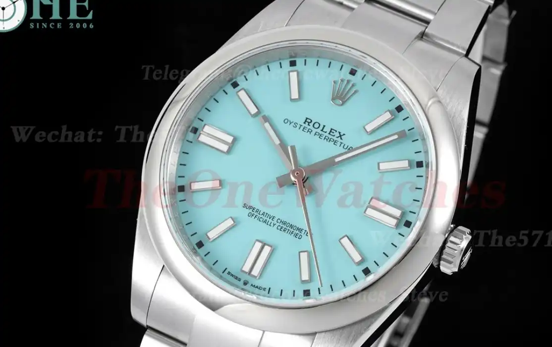 Oyster Perpetual 124300 41mm SS SS Tiffany Blue Dial EWF A3230