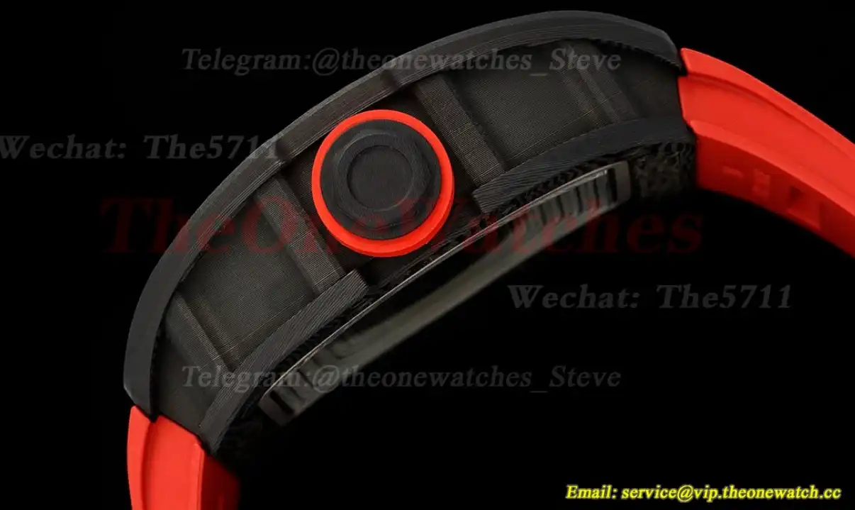 RM055 NTPT RU Red Crown on Red Rubber Strap ZF RMUL2 Super Clone