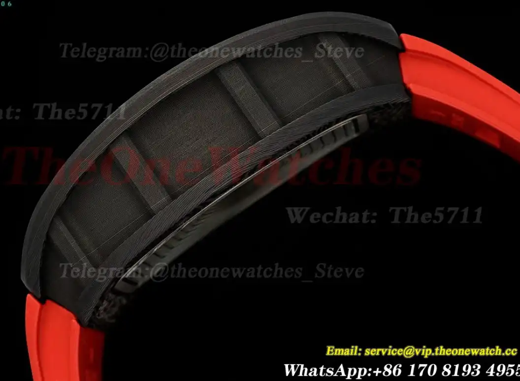 RM055 NTPT RU Red Crown on Red Rubber Strap ZF RMUL2 Super Clone