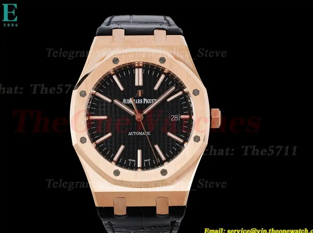 Royal Oak 41mm 15400 RG LE Black Stk IPF SA3120 Super Clone