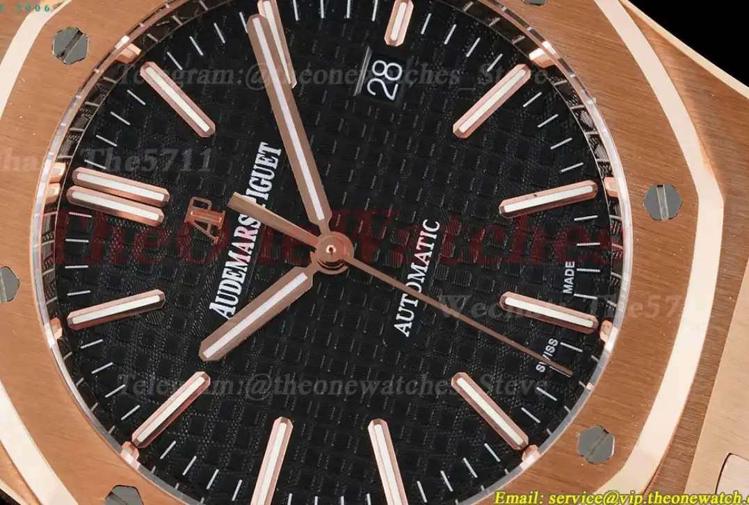 Royal Oak 41mm 15400 RG LE Black Stk IPF SA3120 Super Clone