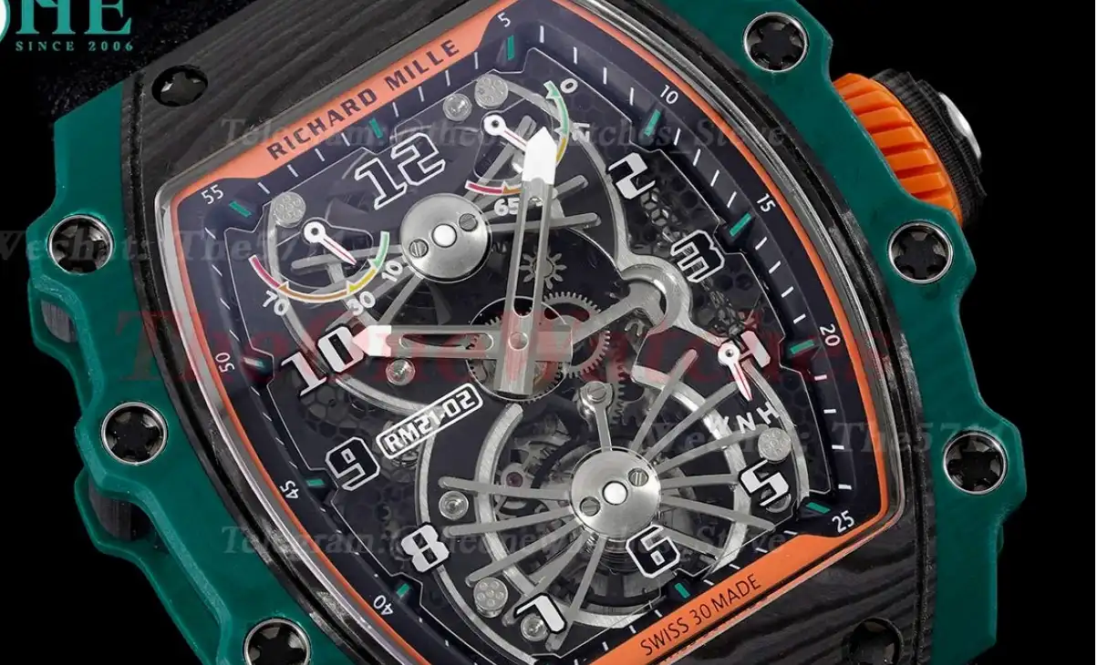 RM21-02 Carbon Case On Black Nylon Strap RMF Tourbillon