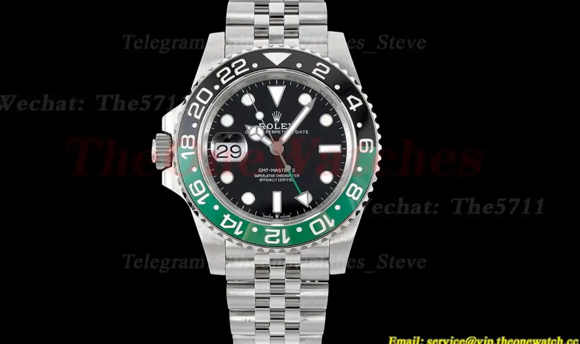 GMT Master II 126720 Sprite Jub 40mm SS SS Black Dial GMF VR3285