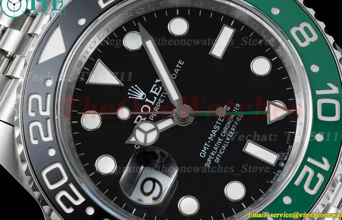 GMT Master II 126720 Sprite Jub 40mm SS SS Black Dial GMF VR3285